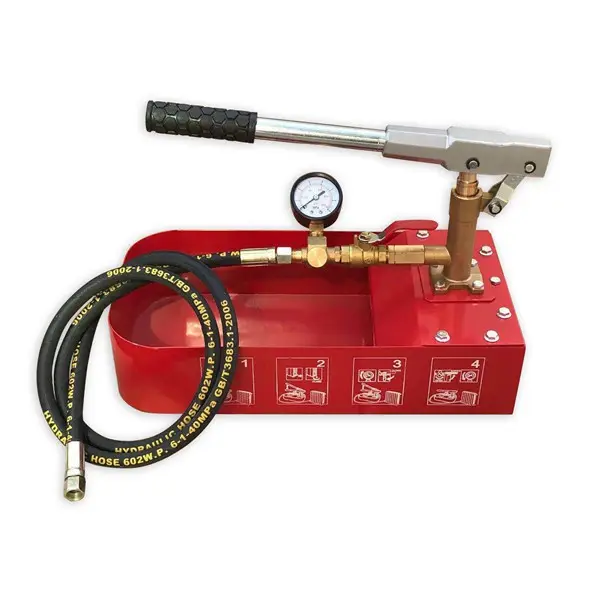 Testeur de pression ZD-50 50 bars pompe de test hydraulique outil de plomberie banc d'essai de tuyau d'eau hydrostatique manuel pompe de test haute pression