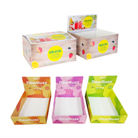 Présentoirs publicitaires personnalisés en carton ondulé recyclable pour bonbons, promotionnels, sur pied, pour points de vente