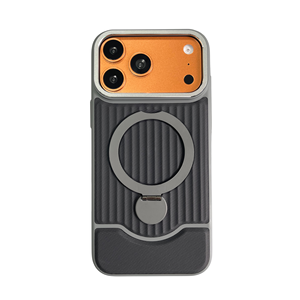 360 °   Funda Magnética con Anillo Ajustable y Cubierta de Cuero Texturizado Antihuellas para iPhone 16 17 18 <span class=keywords><strong>Pro</strong></span> Max - Product Image 5