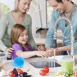 Silicone <b>Collapsible</b> Funnels for Kids Pouring Toys for Toddlers Food Safe Sensory <b>Bin</b> Tools and Accessories - Product Image 6