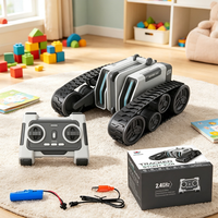 Grosir HOSHI 1613 Kendaraan Stunt Track Tank RC Dua Sisi 3.7V 500mAh Mobil Remote Control Mainan Mobil RC Drift Berputar 360 Derajat Hadiah