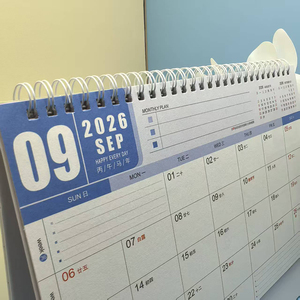 Calendario personalizado Calendario de escritorio de impresión 2026 Papel offset de alta calidad con logotipo personalizado para regalos corporativos - Product Image 4