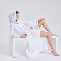 Peignoir en flanelle gaufrée pour homme, peignoir personnalisé pour femme, peignoirs d'hôtel et de spa, peignoirs pour filles