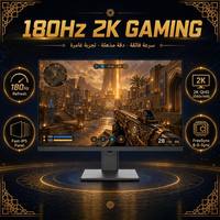 شاشة ألعاب 27 بوصة بتردد 180 هرتز، لوحة IPS سريعة بدقة 2K QHD 2560x1440، تقنية FreeSync وG-Sync، شاشة كمبيوتر للرياضات الإلكترونية