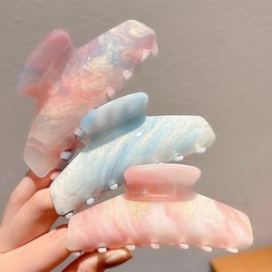 Pinza de pelo estilo sirena con degradado súper mágico para peinados dulces de niñas, pinza de tiburón, horquilla de alta gama. - Product Image 1