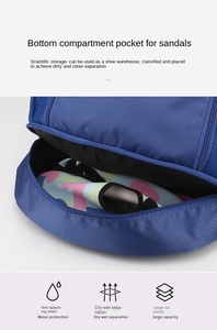 Biểu Tượng Tùy Chỉnh Dây Kéo Ba Lô <span class=keywords><strong>Nylon</strong></span> Chống Thấm Nước Dây Kéo Thể Thao Phòng Tập Thể Dục Túi Cho Bóng Đá & Bóng Rổ Cá Nhân Túi Quà Tặng - Product Image 4