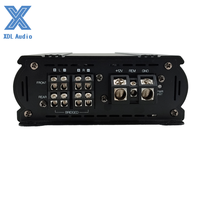 Amplificateur de voiture mini classe D haut de gamme 200W*4 canaux en aluminium avec crossovers et égaliseurs 20Hz-20kHz 11V-15V Garantie 2 ans