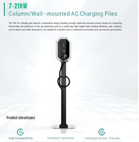 Borne de recharge AC pour véhicules électriques 220V 380V avec modes de démarrage multiples, mot de passe et fonction Plug and Charge
