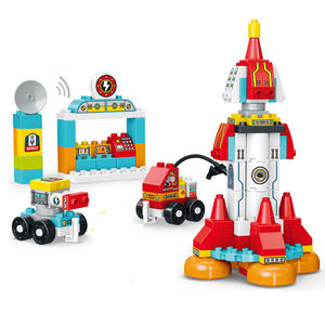 Ensemble de blocs de construction ABS : Fusée spatiale / Vue sur la ville / Robot transformable – Jouets éducatifs en briques DIY - Product Image 2