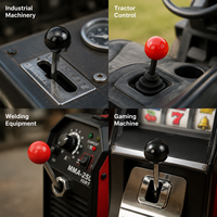 Bouton sphérique en bakélite avec insert en laiton M5 M6 M8 M10 M12, finition brillante, pour accessoire de préhension de machine-outil CNC