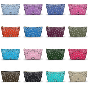 <span class=keywords><strong>Pochette</strong></span> cosmétique personnalisée avec monogramme imprimé, motif cachemire, trousse de maquillage portable, sac de rangement pour articles de toilette quotidiens pour filles - Product Image 3