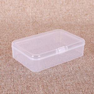 Transparent <b>Plastic</b> Jewelry Box With Lid Rectangle 9.5x6.5x2.5cm For <b>Storage</b> And Packaging - Product Image 4