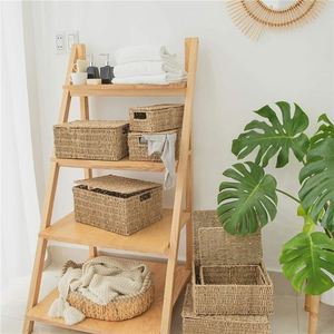 Cestas de Mimbre para Kits de <span class=keywords><strong>Higiene</strong></span>, Cesta de Mimbre Verde, Crochet para Regalos, Mini Cestas de Mimbre para Bebés, Artículos de Limpieza para el Hogar, Cestas Individuales de Pasto Marino - Product Image 2