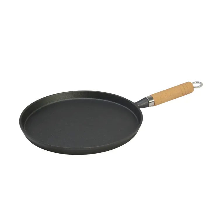 Kitchenware Pre-seasoned Non Stick Saute Pizza Frying Pan Skillet With Removable Handle