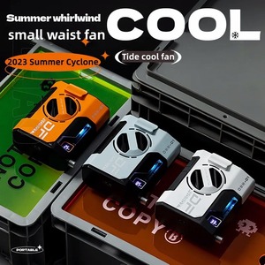 10000mah Hanging <b>Neck</b>/Waist Fan USB Rechargeable Ultra-<b>Light</b> Mini Portable Fan for Outdoor Camping Hiking Climbing Running Sport - Product Image 4