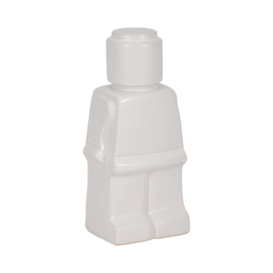 Statuetta Personaggio Block Man, Scultura Moderna in Gres per Arredamento Casa, Bagno, Ufficio, Soggiorno, Esposizione su Scaffale - Product Image 2