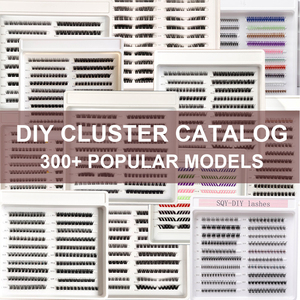 Logotipo personalizado Diy Extensión de pestañas Pestañas de racimo Venta al por mayor Pre Bond No se necesita pegamento Pestañas DE RACIMO - Product Image 6