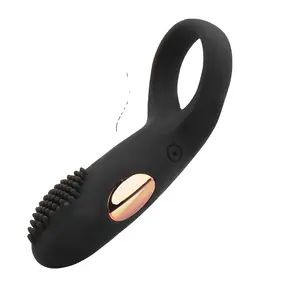 Goede Prijs 12 Snelheden Time-Lapse Ejaculatie Penis Mouw Clitral Stimulatie Siliconen Haan Ring Vibrator Voor Man Volwassen Speelgoed