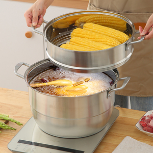 Многофункциональный кухонный Пароход Из Нержавеющей Стали, 26 см - Product Image 2
