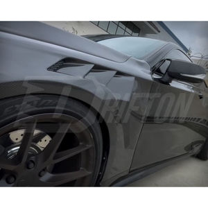 Guardabarros delantero de fibra de carbono estilo V2 ventilado para Infiniti Q60 2016-2022 - Product Image 5