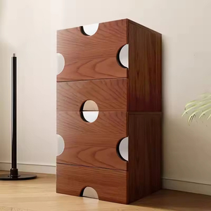 Armoire de rangement vintage de style français, armoire de salon, meuble TV, commode italienne de luxe léger, buffet - Product Image 2