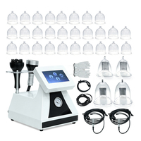 Tragbares 4-in-1 Vakuumtherapiegerät zur Brustvergrößerung Körperentspannung 360° Rotationsroller Lymphdrainage-Maschine