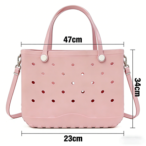 Fabrikverkauf Neue Damen EVA-Handtasche Großer Shopper aus Silikon Wasserfeste Abwaschbare Strandtasche Sac à Main Femme - Product Image 3