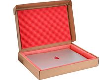 Caja de Cartón Corrugado para Envíos, Cajas de Embalaje para Productos Electrónicos de Comercio Electrónico, Caja de Cartón con Inserto de Papel/Espuma
