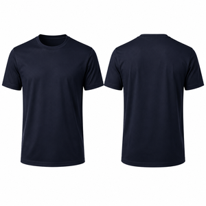 T-Shirt da <span class=keywords><strong>Uomo</strong></span> in Cotone Doppio Mercerizzato, Sensazione Setosa Premium, Manica Corta, Collo Rotondo, Vestibilità Slim, Maglietta Base di Lusso, Traspirante e Resistente - Product Image 3