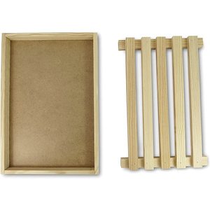 Vassoio per briciole con griglia rimovibile in legno di faggio 35,5x24x2 cm per taglieri - Product Image 4
