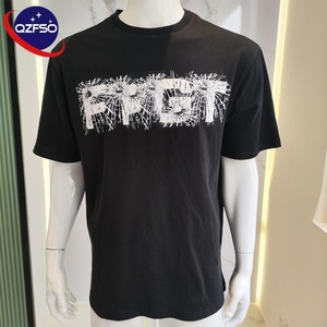 เสื้อยืดผ้าฝ้ายโอเวอร์ไซส์พิมพ์ลายผ้ายืดสีเขียว - Product Image 2