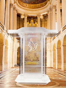 Màu đèn LED rõ ràng Bục Giảng Acrylic Nhà thờ Acrylic bục đứng Bục Giảng cho các nhà hàng, đám cưới, văn phòng và lớp học - Product Image 2