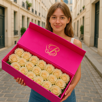 Boîte d'emballage pliable personnalisée pour fleurs fraîches, recyclable, de haute qualité, vente en gros, OEM, best-seller