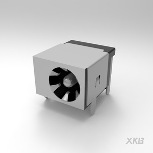 Connecteur XKB DC-044B-5A-2.0 Prise d'alimentation CC 2,0 mm à angle droit 5A 24V à traversage de circuit (TH) conforme ROHS pour alimentation de carte PCB - Product Image 1