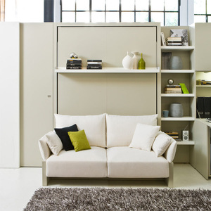 Meubles de chambre à coucher compactes pour économiser de l'espace, <span class=keywords><strong>lit</strong></span> mural caché avec canapé - Product Image 4