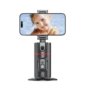 P02 AI Intelligent Tracker 360-Grad-Auto-Gesichtsverfolgung Smart Rotation Desktop Selfie Gimbal-Stabilisator für Smartphones