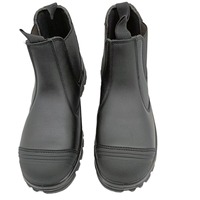 Chaussures de travail pour hommes en cuir noir de qualité, antidérapantes, anti-écrasement, à embout d'acier, personnalisables, style décontracté, fabrication originale