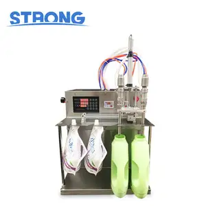 Customize Semi-Automatic Filling Heads Spout Pouch Bag Doypack Liquid Drinking Water Filling Capping Packing Machine