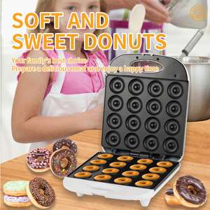 Machine à beignets électrique à 16 trous, plaque chauffante double face, pour boulangerie, petit-déjeuner, dessert, gâteau, pain - Product Image 3
