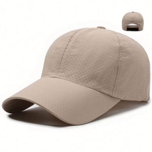 Gorra Deportiva de Poliéster Elástica y de Secado Rápido para Hombre y Mujer, Diseño Simple de Color Sólido, Transpirable, con Malla, Estilo Béisbol - Product Image 1