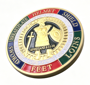 Moneda Conmemorativa de Cobre Plateada en Oro y Plata con Logotipo Personalizado, Recuerdo Turístico y Promocional Empresarial, Medalla de Metal Estampada - Product Image 4