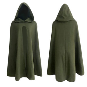 Mantello con Cappuccio Medievale, Cappa Vintage da Ranger, Costume per Cosplay LARP, Fiera Rinascimentale, Ispirato a Serie TV e <span class=keywords><strong>Film</strong></span>, Halloween, in Poliestere, per Adulti - Product Image 6