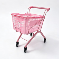Mini chariot de supermarché pour enfants, chariot de courses en métal pour enfants avec roues, coloré, pour jeu d'imitation, jeu de rôle, article cadeau
