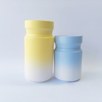 Bouteilles en plastique PET vides de 80 ml et 120 ml, couleur dégradée, à large ouverture, pour l'emballage de médicaments, de pilules et de capsules