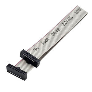 ชุดสายริบบิ้นแบนสีเทาพร้อมขั้วต่อ IDC 1.27 มม. และช่องเสียบสายเคเบิล - Product Image 1