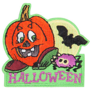 Factory Hot Selling Custom Halloween Iron on Patches Halloween Patches Embroidered Ghost Pumpkin Embroidery Patches for Garment - Product Image 3