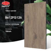 Dalles en porcelaine Fournisseur d'or 600x1200mm Surface imitation bois Résistantes aux impacts et au trafic intensif Anti-taches