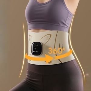 <span class=keywords><strong>Appareil</strong></span> de fitness abdominal Ems Small, masseur électrique chauffant pour la taille et l'abdomen à domicile, ceinture chauffante pour la taille - Product Image 3