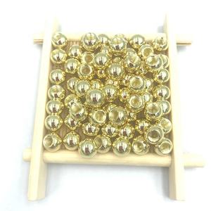 10 мм * м2, 5 медный латунный шарик из углеродистой стали с резьбовым отверстием, металлические шарики, золотые просверленные железные шарики - Product Image 5