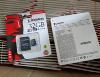 Carte TF Kingston 32 Go Classe 10, Carte SD Mémoire 128 Go, Carte pour Téléphone et Appareil Photo 64 Go 256 Go 512 Go, Carte SD Flash pour Enregistreur de Surveillance